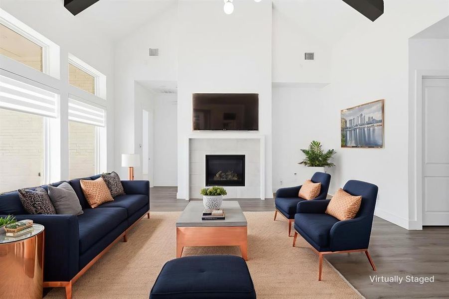 Furnished interior view inside a new home in Windsong Ranch 61' Series, Prosper (Image 19).