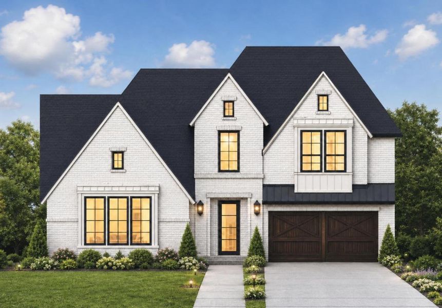 Representative exterior photo of a completed home built from the Grand Silverwood by Grand Homes in Monterra, Fate, TX (Image 19).
