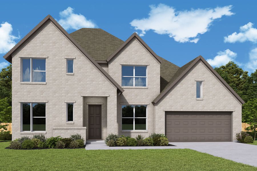 Representative exterior photo of a completed home built from the The Tangley by David Weekley Homes in Beacon Point at Lago Mar - Overlook Collection, Texas City, TX (Image 2).