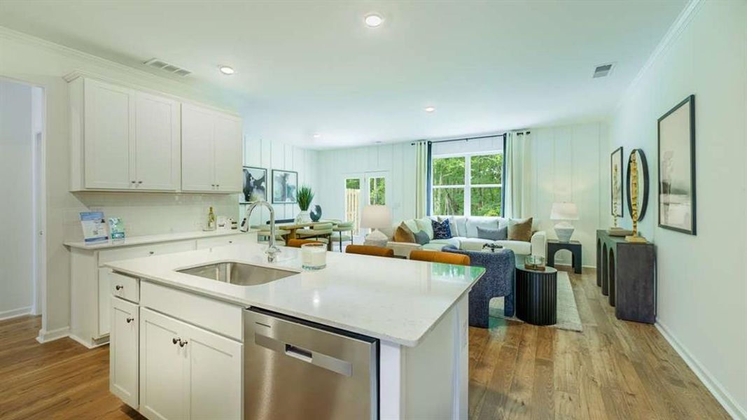 Furnished interior view inside a new home in Barrett Cove, Marietta (Image 4). Furnished interior view inside a new home in Barrett Cove, Marietta (Image 4).