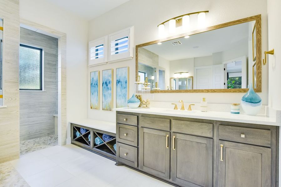 Representative furnished interior of a home built from the Siena III by Giddens Homes in Clearwater Ranch, Liberty Hill (Image 100).