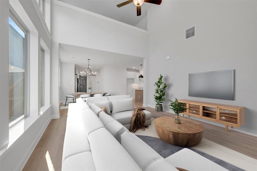 Furnished interior view inside a new home in Creekshaw – Gardens, Royse City (Image 11).