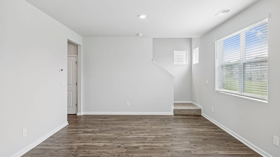 Representative unfurnished interior of a home built from the Cabral by D.R. Horton in The Pines at New Hampstead, Savannah (Image 19).
