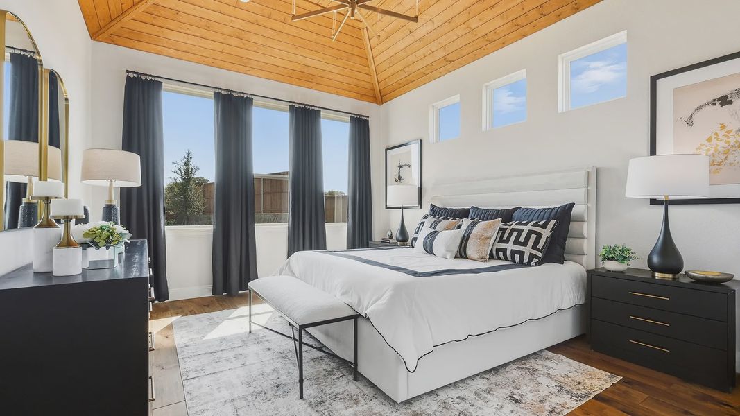 Representative furnished interior of a home built from the Rosewood by Brightland Homes in The Oaks, Red Oak (Image 11).