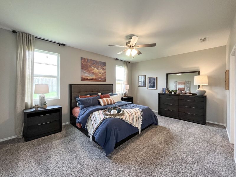 Furnished interior view inside a new home in Villas San Agustin, Laredo (Image 8).