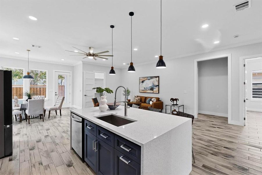 Furnished interior view inside a new home in , Dallas (Image 20). Furnished interior view inside a new home in , Dallas (Image 20).