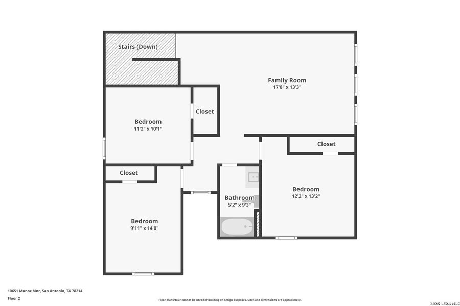 2D floor plan layout of this home in Espada, San Antonio, TX (Image 4).
