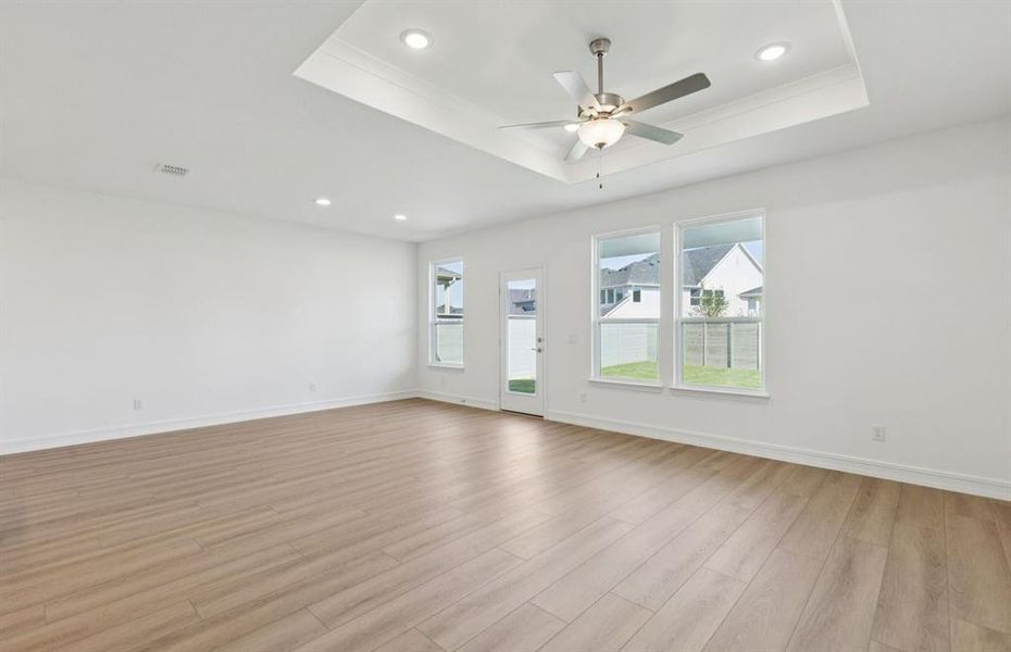 Sunlit gathering room designed for relaxation and entertainment