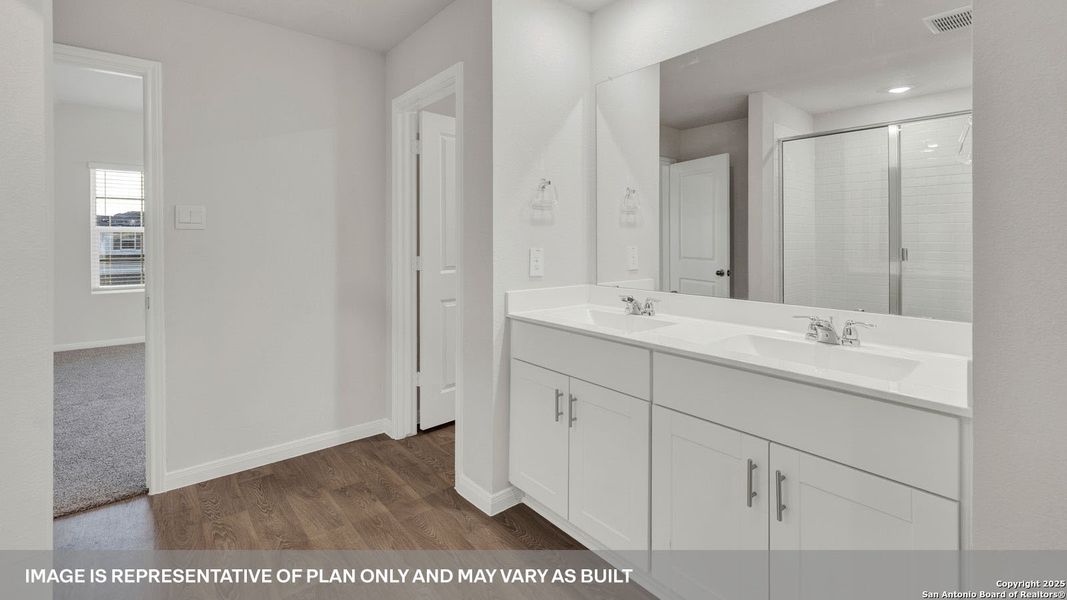 Furnished interior view inside a new home in Whisper South, San Marcos (Image 6).