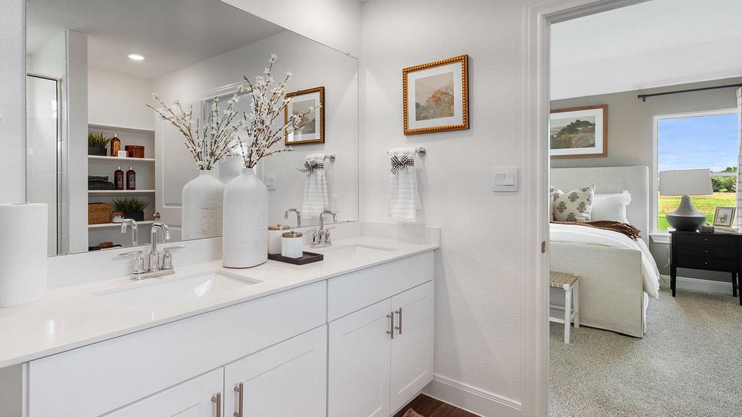 Furnished interior view inside a new home in Railhead, Cedar Creek (Image 34).