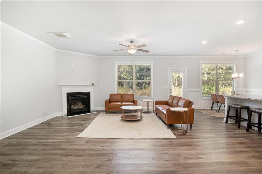 Furnished interior view inside a new home in Hellen Valley, Braselton (Image 25). Furnished interior view inside a new home in Hellen Valley, Braselton (Image 25).