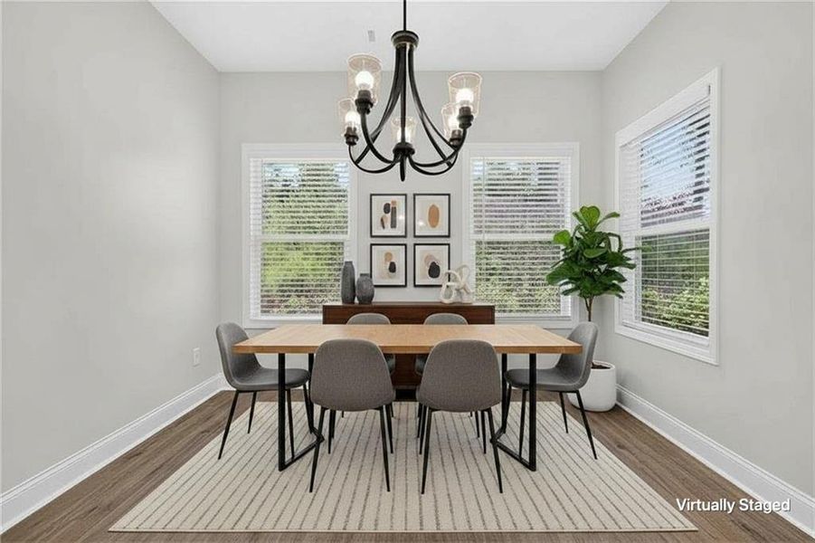Furnished interior view inside a new home in , Dallas (Image 14).