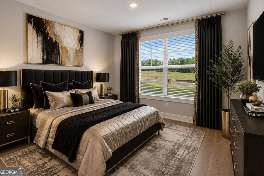 Furnished interior view inside a new home in The Fairways at Mirror Lake, Villa Rica (Image 5).