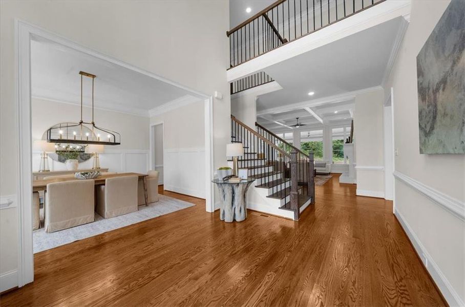 Furnished interior view inside a new home in , Canton (Image 12).