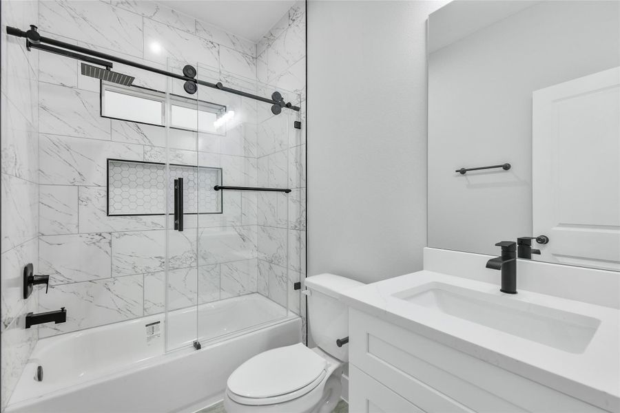 Furnished interior view inside a new home in , Willis (Image 11).