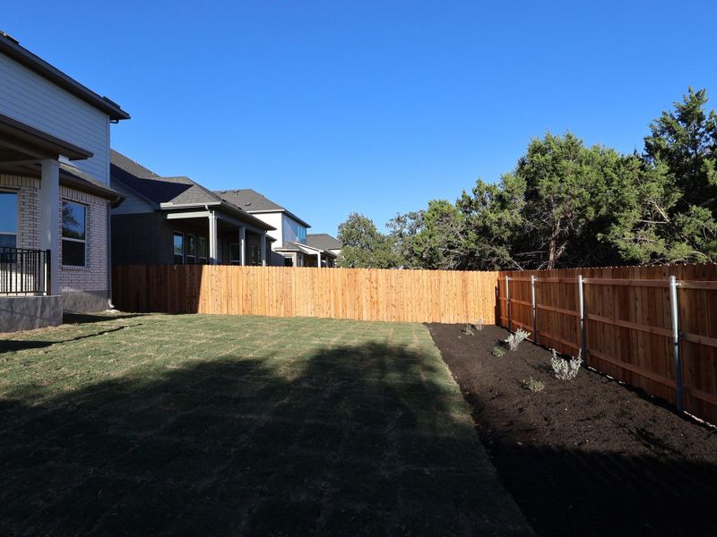Exterior details and patio area of a home in Edgewood, Leander (Image 4). Exterior details and patio area of a home in Edgewood, Leander (Image 4).