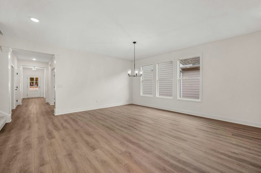 Representative unfurnished interior of a home built from the The Rosewood by Windsong Properties in Echols Farm, Hiram (Image 15). Representative unfurnished interior of a home built from the The Rosewood by Windsong Properties in Echols Farm, Hiram (Image 15).