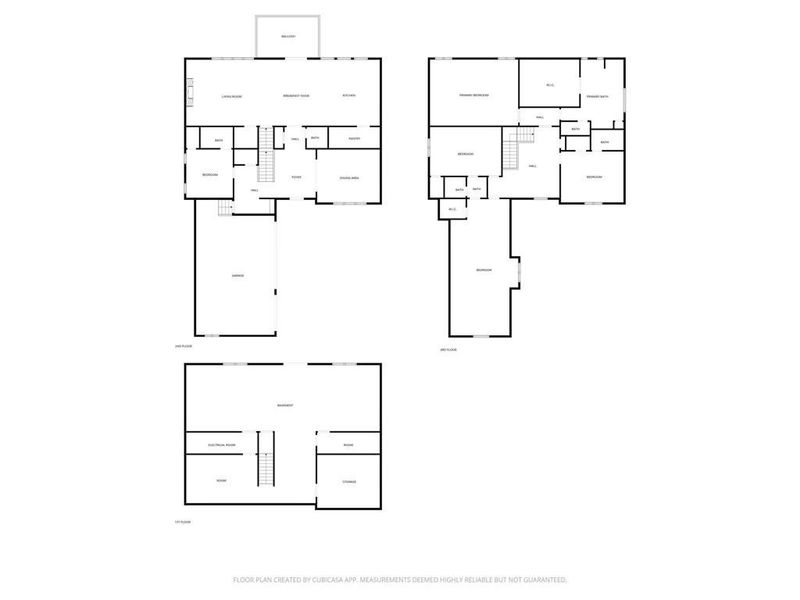 2D floor plan layout of this home in Whitehall, Smyrna, GA (Image 5).