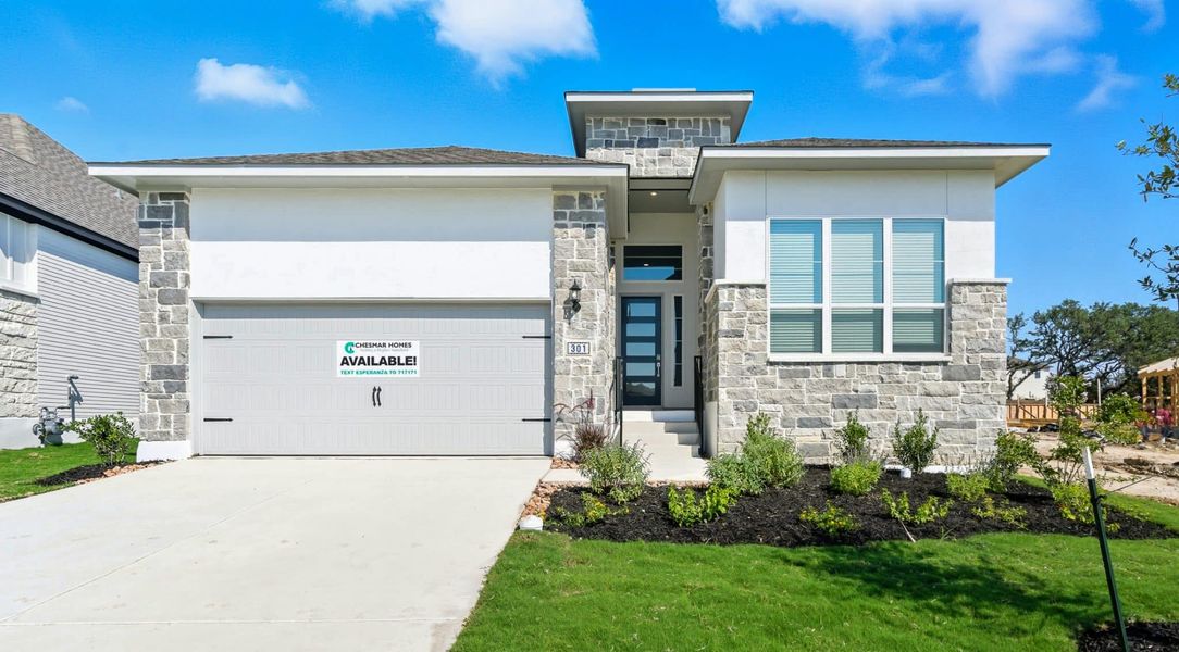 Representative exterior details of a home built from the Hampton 50′ by Chesmar Homes in Esperanza – New Phase Now Selling, Boerne (Image 3). Representative exterior details of a home built from the Hampton 50′ by Chesmar Homes in Esperanza – New Phase Now Selling, Boerne (Image 3).