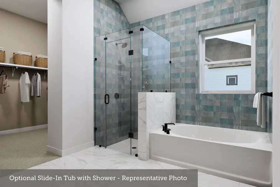 the Lantana - Optional Slide in tub with Shower