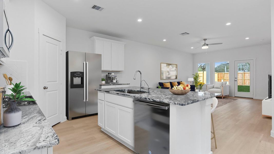 Furnished interior view inside a new home in Holly Ridge, Rosenberg (Image 11).
