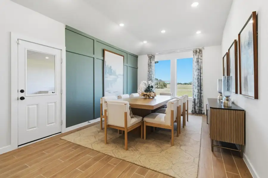 Representative furnished interior of a home built from the Lubbock by First America Homes in Alamo Estates, San Antonio (Image 5).
