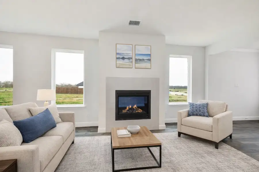 Furnished interior view inside a new home in Creekside, Royse City (Image 4). Furnished interior view inside a new home in Creekside, Royse City (Image 4).