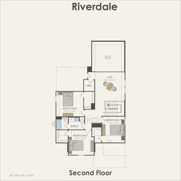 2D floor plan layout of this home in , Montgomery, TX (Image 3).