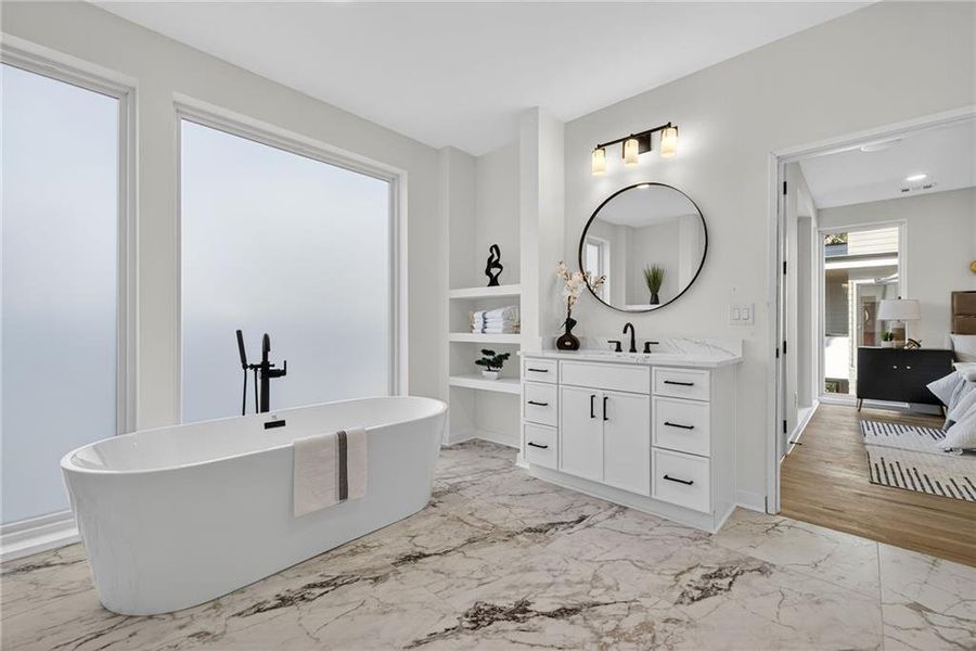 Furnished interior view inside a new home in , Atlanta (Image 7).