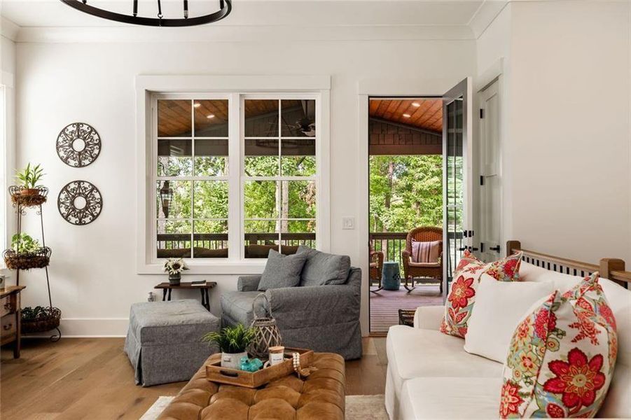 Furnished interior view inside a new home in , Gainesville (Image 39).