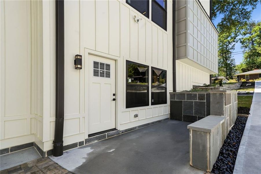 Exterior details and patio area of a home in , Roswell (Image 31).