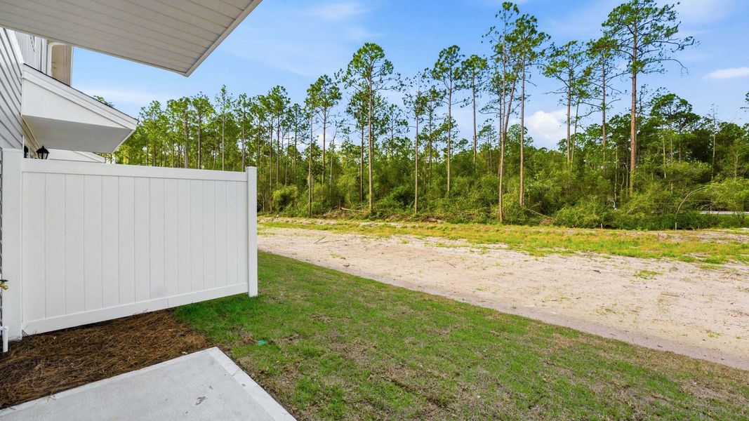 Exterior details and patio area of a home in Chateau Nemours, Port Saint Joe (Image 4).