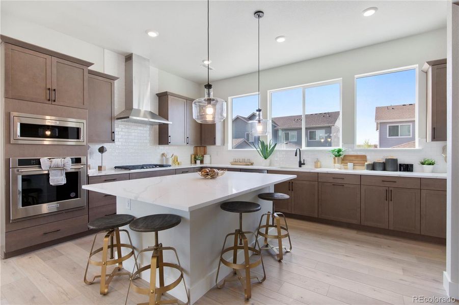 Furnished interior view inside a new home in Dillon Pointe - Skyview, Broomfield (Image 14).