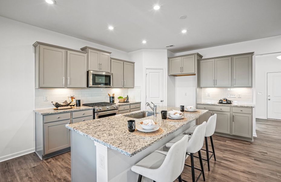 Furnished interior view inside a new home in Parkside Crossing, Charlotte (Image 12).