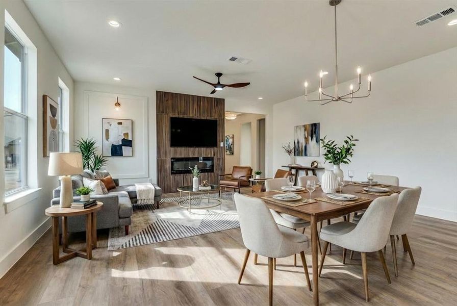 Furnished interior view inside a new home in , Dallas (Image 11). Furnished interior view inside a new home in , Dallas (Image 11).