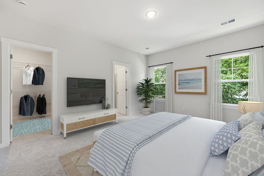 Furnished interior view inside a new home in Rhetts Cove, Johns Island (Image 12).