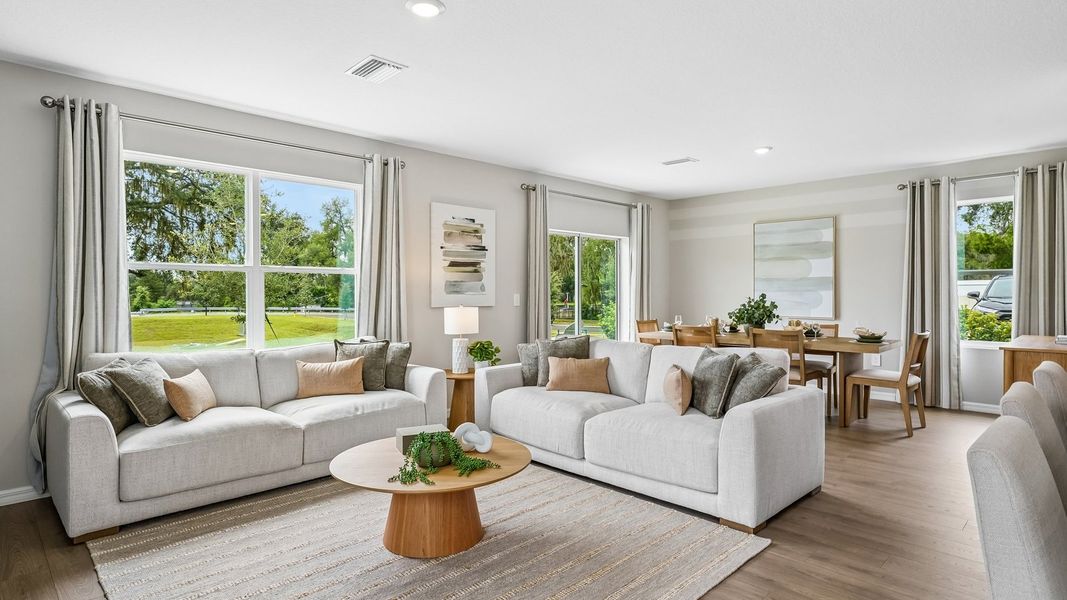 Furnished interior view inside a new home in Northwater at Two Rivers, Zephyrhills (Image 6).