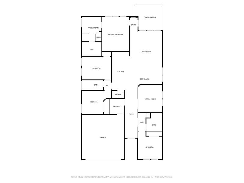2D floor plan layout of this home in Oakwood Estates, Waller, TX (Image 5).