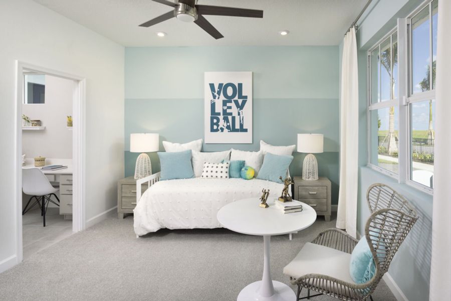Representative furnished interior of a home built from the Biscayne Bay by Mattamy Homes in Tradition, Port St. Lucie (Image 11).