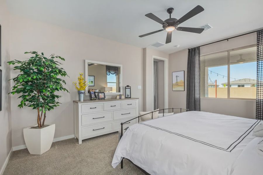 Representative furnished interior of a home built from the 1603 by Elliott Homes in Acacia at Santana, Yuma (Image 14).