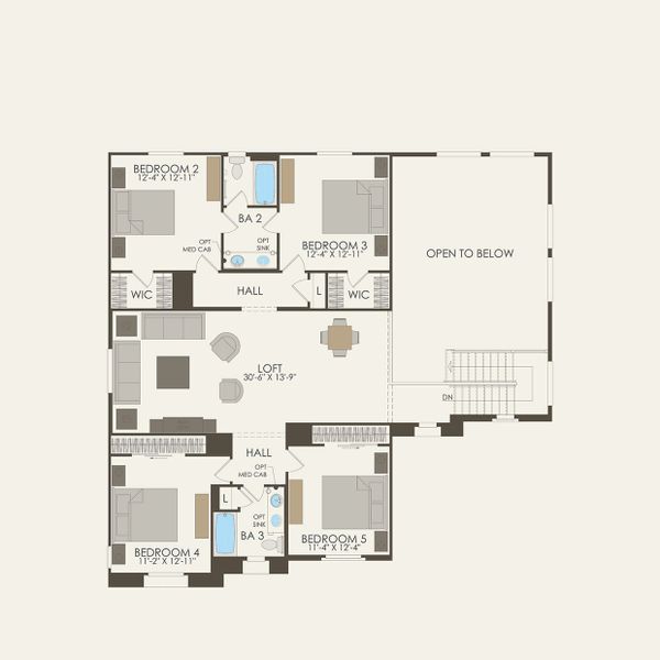 2D floor plan layout of this home in Blossom Rock, Apache Junction, AZ (Image 3).