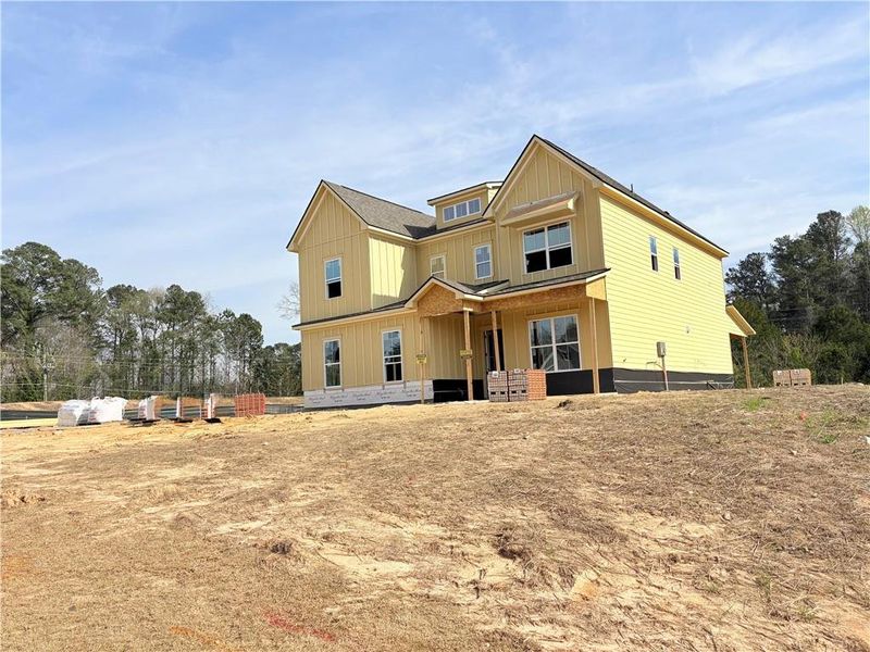 In-progress construction of a new home in Oak Valley Estates, Marietta, GA (Image 58).