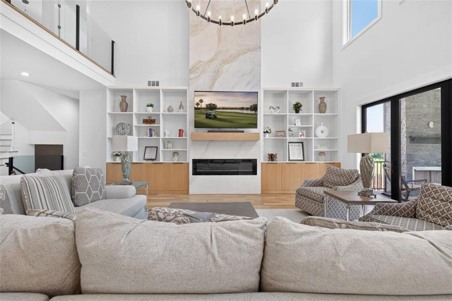 Furnished interior view inside a new home in , Buford (Image 11).