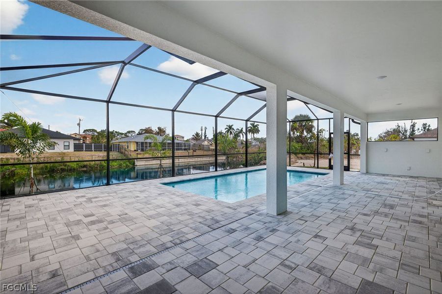 Exterior details and patio area of a home in Cape Coral, Cape Coral (Image 17).