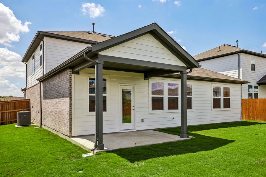 Exterior details and patio area of a home in Lisso, Pflugerville (Image 20).