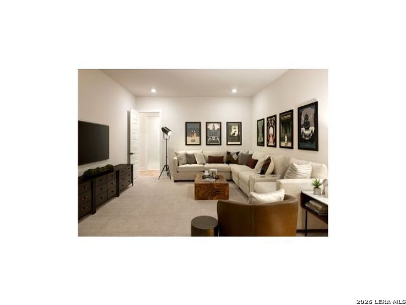 Furnished interior view inside a new home in Highland Estates, San Antonio (Image 11).