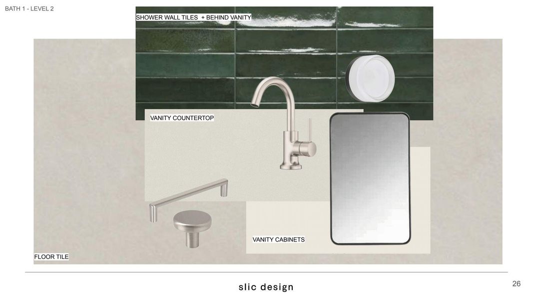 Designer bathroom showcasing modern tile, upscale fixtures, and clean architectural lines.