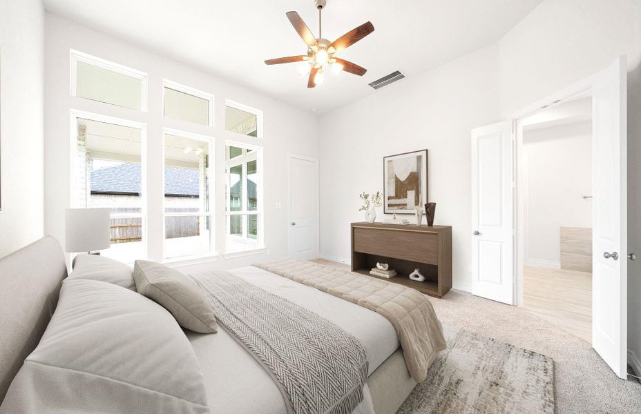 Furnished interior view inside a new home in Audubon 60', Magnolia (Image 11). Furnished interior view inside a new home in Audubon 60', Magnolia (Image 11).