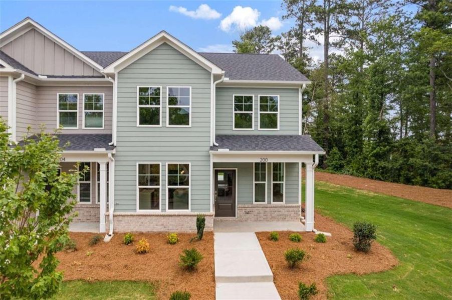 Front exterior of a new home in , Athens, GA, highlighting curb appeal (Image 1). Front exterior of a new home in , Athens, GA, highlighting curb appeal (Image 1).
