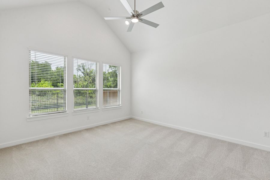 Primary Suite in the Da Vinci II home plan by Trophy Signature Homes – REPRESENTATIVE PHOTO